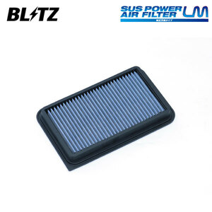 BLITZ ブリッツ サスパワー エアフィルター LM WS-734B ソリオバンディット MA47S R4.12～ K12C FF 13780-81PA0