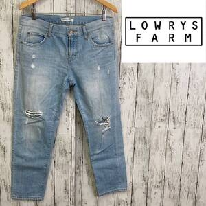 LOWRYS FARM★ダメージデニム ジーンズ★ローリーズ ファーム★サイズL　10-155