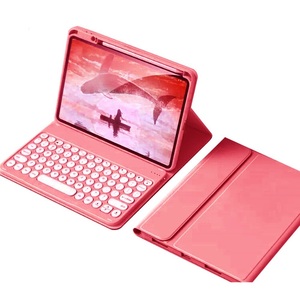 2022 iPad 10 キーボードケース 丸型キー キャンディーカラー 可愛い 女性 アイパッド iPad 第10世代 10.9インチ ケース キーボード付き