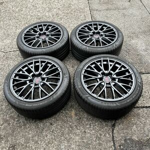 夏用+純正品set!! スバル WRX S4 VAG STi 純正 (ENKEI MAT/JAPAN) (18x8,5+55 5H/114,3) バリ溝245/40R18 格安売切!! ピレリ　ドラゴン　