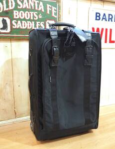 ◆LUGGAGE LABEL TREK　吉田カバン／ポーター ラゲッジ レーベル トロリーバッグ （黒）36L◆