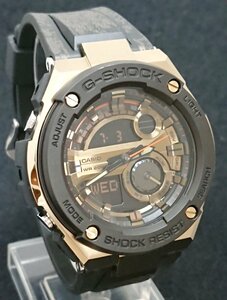 稼働品!!ライト点灯!!スーパーイルミネーター!!CASIO/カシオ G-SHOCK/Gショック G-STEEL GST-200CP クォーツ 腕時計 ウォッチ USED品＊