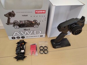 【未使用】京商 ミニッツ AWD MA-020 FHSS 青基板 シャーシのみ Mini-z