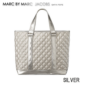 Marc By Marc Jacobs マーク バイ マークジェイコブス サテン トートバッグ シルバー