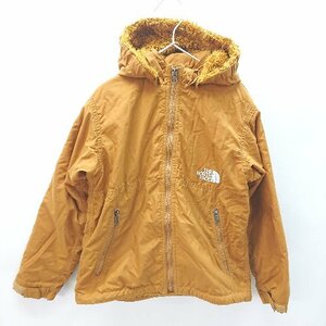 ◇ THE NORTH FACE ノース コンパクトノマド 子供 長袖 ダウンジャケット サイズ130 ブラウン系 メンズ レディース E