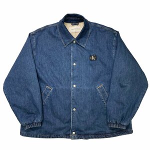 Calvin Klein jeans カルバンクラインジーンズ スケーターデニムジャケット M コーチジャケット 定価44000円