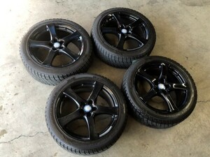 【24-i235】◆ ベンツCLS 235/45R18 ◆ スタッドレスタイヤ+ホイール4本セット ◆ GOODYEAR NAVI6 ◆ PCD100 / インセット40 ◆