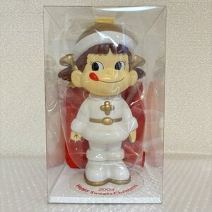 新品未開封【 不二家 ペコちゃん 】2004 Happy Sweets Christmas プレミアムペコちゃん サンタ人形 貯金箱 雑貨 FUJIYA 人形■山100