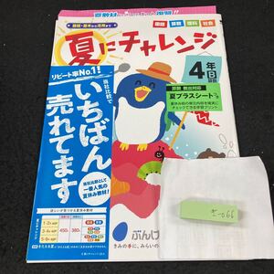 きー066 基礎・基本から活用まで 夏にチャレンジ 4年 ぶんけい 問題集 プリント 学習 ドリル 小学生 国語 算数 理科 社会 教材 文章問題※7