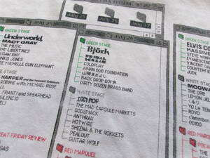 レア 2003 ビンテージ FUJI ROCK FESTIVAL フジロックフェスティバル Tシャツ ビョーク イギーポップ anvilボディー L