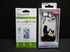 新品・送込　エレコム製　iPhone5用白雪姫ケース＋液晶保護フィルムセット　定価２４８０円