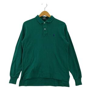 ゆうパケットOK Polo by Ralph Lauren ポロバイラルフローレン ワンポイント ポロシャツ size170/グリーン