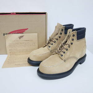 【1円】未使用 国内正規 RED WING レッドウィング 8802 SUPERSOLE 6-INCH MOC スーパーソールモックトゥブーツ USA製 SAND MOHAVE US9 27 D