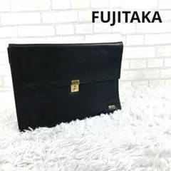 FUJITAKA フジタカ ビジネスバッグ ブリーフケース レザー ブラック