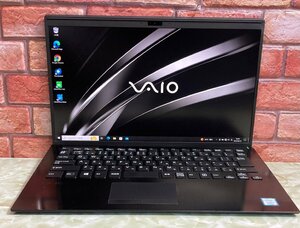 1円～ ●SONY VAIO Pro PK / Core i7 8565U (1.80GHz) / メモリ 16GB / SSD 128GB / 14型 4K (3840×2160) / Windows10 Pro 64bit