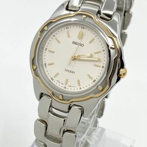 腕時計 メンズ レディース SEIKO LUCENT クォーツ quartz シルバー silver 金銀 ゴールド 7N01-6750 セイコー ルーセント Watch Y1712