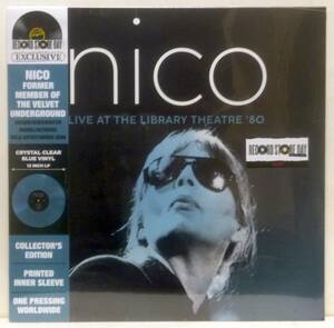 RSD Clear Blue LP　nico　LIVE AT THE LIBRARY THEATRE 