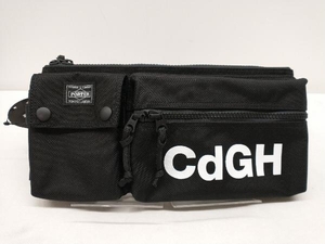 【美品】COMME des GARCONS HOMME×PORTER HI-K-201 ボディバッグ ブラック CORDURA タグ付き 日本製