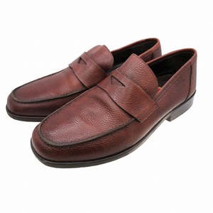 COLE HAAN コールハーン C02935 型押しレザー ローファー シューズ ブラウン サイズ7M レディース