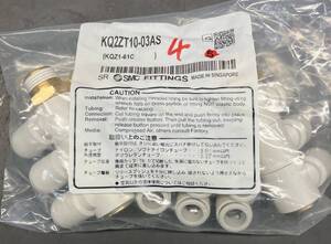 T-K-11　SMC　KQ2ZT10-03AS 4個　未使用