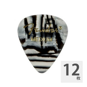 フェンダー ギターピック 12枚 セット ミディアム 351 Shape Premium Picks Medium Zebra Fender