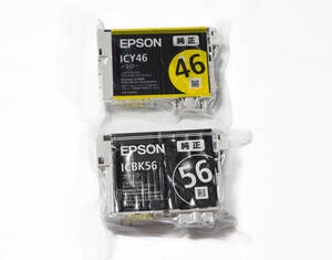 【未使用】EPSON エプソン プリンター インク ICBK56 ICY46 2個セット