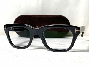 1円 ■極美品■ TOM FORD トムフォード TF5178-F 001 51□21 145 伊達メガネ 眼鏡 めがね メンズ レディース ブラック系