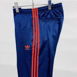 00s adidas アディダス ジャージ センタープレス トラックパンツ 古着 ネイビー