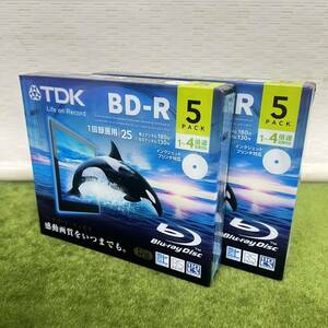 ★☆新品未開封品/TDK Blu-ray Disc BD-R/5パック 2点セット 1〜4倍速記録対応