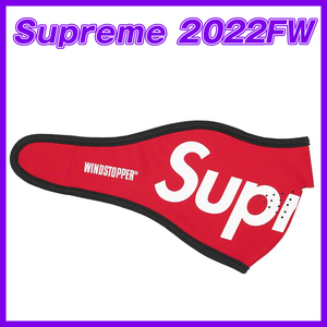 1848　Supreme WINDSTOPPER Facemask Red　シュプリーム　ウィンドストッパー　フェイスマスク　赤　2022FW