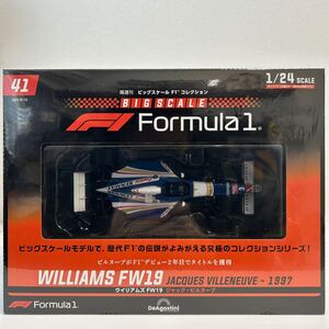 未開封 デアゴスティーニ ビッグスケール F1 コレクション 1/24 #41 WILLIAMS FW19 #3 1997 GP ジャック ビルヌーブ ウイリアムズ ミニカー