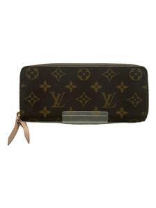 LOUIS VUITTON◆ポルト・フォイユ・クレマンス_モノグラム・キャンバス_BRW_ローズバレリーヌ/PVC/BRW/レディース