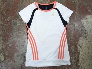 adidas アディダス 半袖 tシャツランニング climacoolドライ 白m 八c1