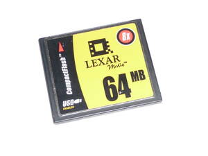 動作保証！LEXAR CFカード 64MB