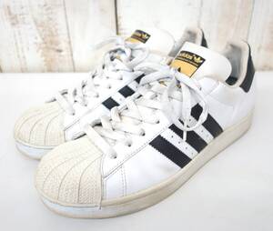 レトロスニーカー　当時物 ＊adidas アディダス　 ＊SUPERSTAR スーパースター ＊NO.034678 2004年製　 ＊サイズ US 10 JP 28cm　白黒