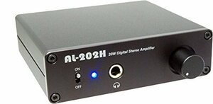 【中古】Amulech 　小型・薄型・高音質・Hi-Fi 20W+20W(4Ω）ステレオデジタル・パワーアンプ　+ヘッドホンアンプ%カンマ% 電子ボリューム