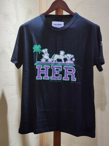 AWESOME Tシャツ Lサイズ エルメスパロディ ミッキーマウス 半袖 ブラック 黒 ディズニー