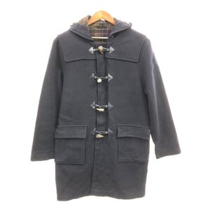 【B品】 Barbour バブアー ウール ダッフルコート アウター カジュアル ネイビー (メンズ MEDIUM) 中古 古着 Q1061