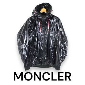 モンクレール　MARLY　光沢ナイロン　ウィンドブレーカー　ダークネイビー　サイズ0　MONCLER