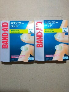 バンドエイド キズパワーパッド ひじ・ひざ用 80mm x 50mm 絆創膏 3枚入 使用期限2025.1 2個セット y10212-2-HA3