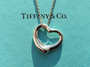 ★美品★TIFFANY＆Co.　ティファニー　エルサペレッティ　オープンハート　シルバー925　磨き上げ済　925刻印　　