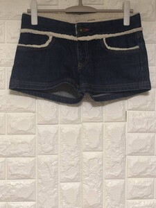 ※tommy girl　トミーガール　224-712416-050　ボア切替　デニムショートパンツ　　　　　Z-BJAI.F