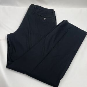 HERMES　エルメス　 紳士服　 パンツ　ズボン　 黒　ボトムス　52サイズ　ネーム入り【TU00195】