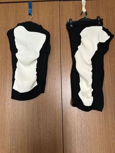 新品 未使用 稀少品 入手困難 高級ISSEY MIYAKE 風 秋冬用 ニット上下セツト