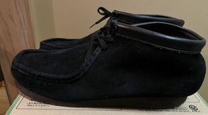 クラークス ワラビーブーツ CLARKS WALLABEE BOOTSスエード ブラック10 35409