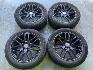 トレッド新横浜店 中古アルミスタッドレス4本SET EURO AFG 18インチ7.5-5穴112+44 MICHELIN X-ICE XI3+ 235/50R18 19年製 BENZ GLA(X156)