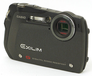 【中古】CASIO製 EXILIM G EX-G1 ブラック 1210万画素 液晶画面いたみ 元箱あり [管理:1050024891]