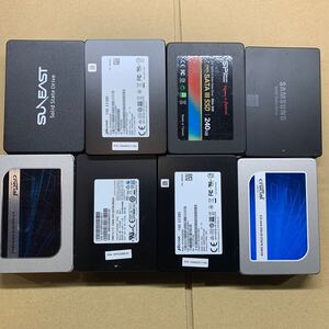 10個セットSSD / 2.5インチ / 240GB/250GB/ 256GB/ 10個セット / すべてデータ消去済み/ 正常判定確認済み 保証付き.