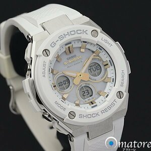 1円～◎美品◎CASIO カシオ Gショック【G-STEEL(Gスチール)】メンズ 電波ソーラー GST-W300-7AJF◎箱保取説