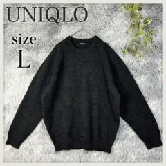 UNIQLO/ユニクロ/クルーネックニット/サドルショルダースリーブ/ウール